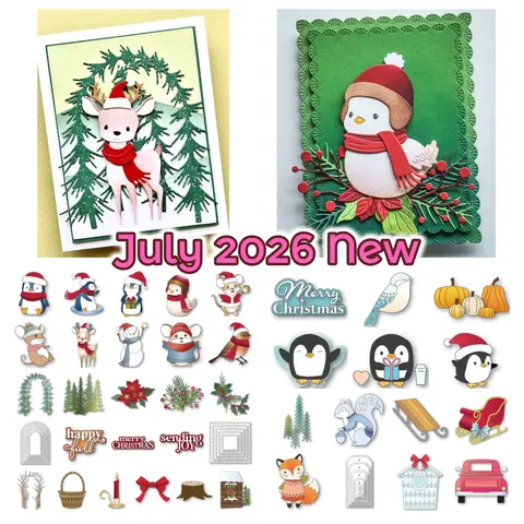 July 2026 New Birch Press Design Perky Bow Dies Metal Cutting Dies DIY Christmas Greet Card Handmade Scrapbook Emboss Decoration