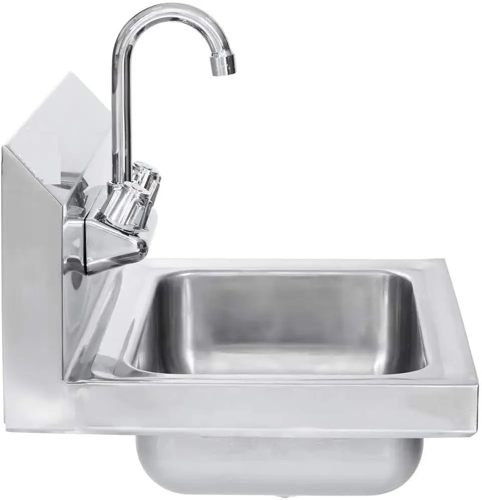 Commercial Stainless Steel Gooseneck Faucet 4