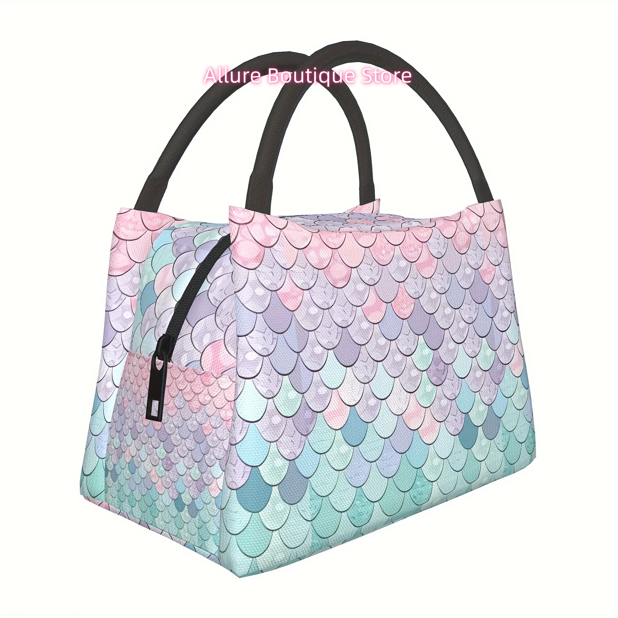 1pc Mermaid Scales, Reusable Cooler Bag, Cooler Bag, Insulated Lunch Bag for Camping Picnic Beach for Home, Restauran