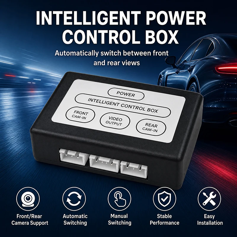 Vehicle-Mounted Two-Way Video Special Intelligent Controller, Front, Rear, Left and Right Blind Area Camera Visual Reversing Con