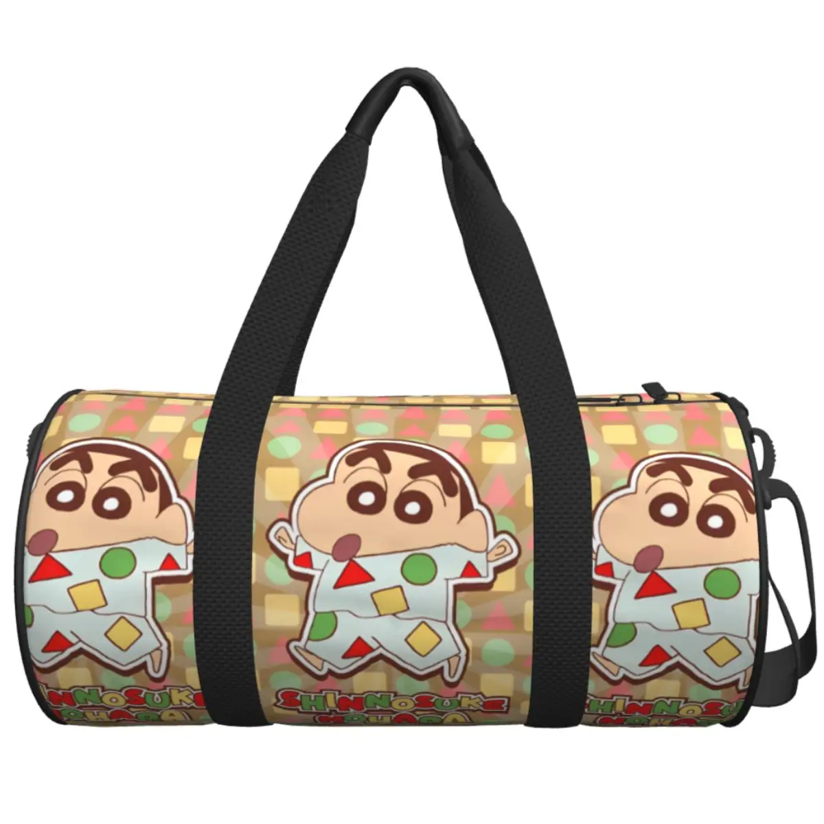 

Crayon Shin Chan Travel Bag Yoga Sports Bags Large Colorful Gym Bag Men Custom Portable Fitness Bag