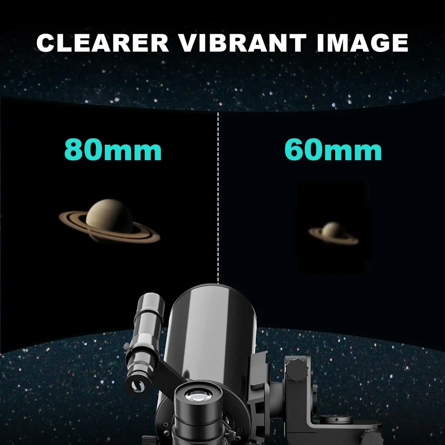 تلسكوبات لعلم الفلك للبالغين، فتحة 80 مم 850 مم، تلسكوب مجمع Catadioptric، سفر محمول مدمج #4