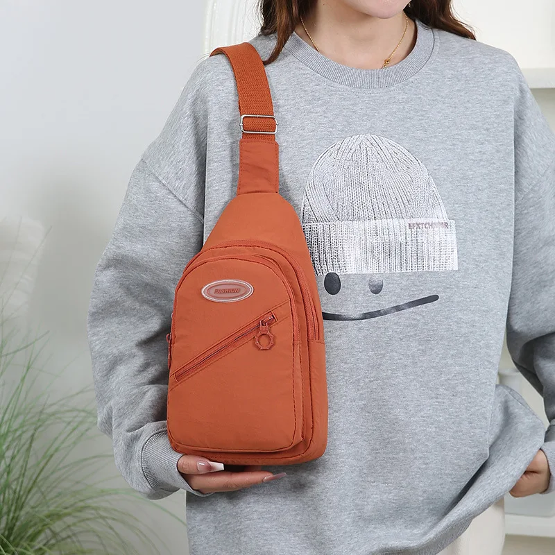 New Fashion Women's Chest Bag Multi-functional Portable Versatile Casual Shoulder Bag Outdoor Sports Multi-layer Crossbody Bag