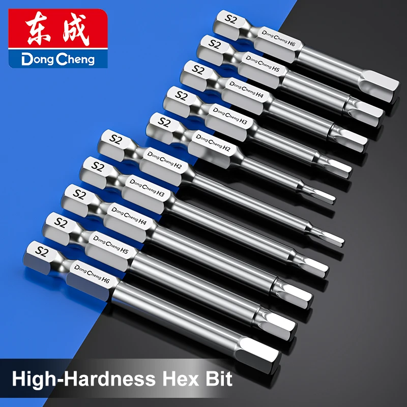 Hex Key Bit Magnetic HRC62 Allen Bit H2 H3 H4 H5 H6 H8 H10 Hex Shank Anti Rust Heat Treated Screwdriver Bit Power Tool Part