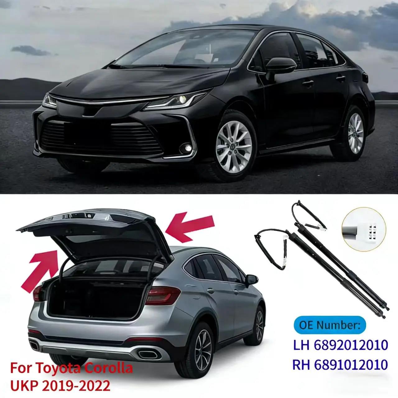 

68910-12010 For Toyota Corolla UKP 2019-2022 Electric Tailgate Lift Strut Power Lift Support Struts 6892012010 6891012010