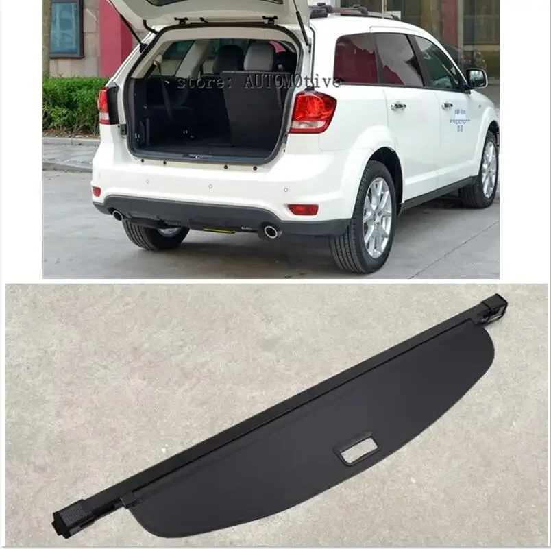 

High Quality! Rear Trunk Security Shield Cargo Cover For FIAT Freemont 7 Seat 2009-2018
