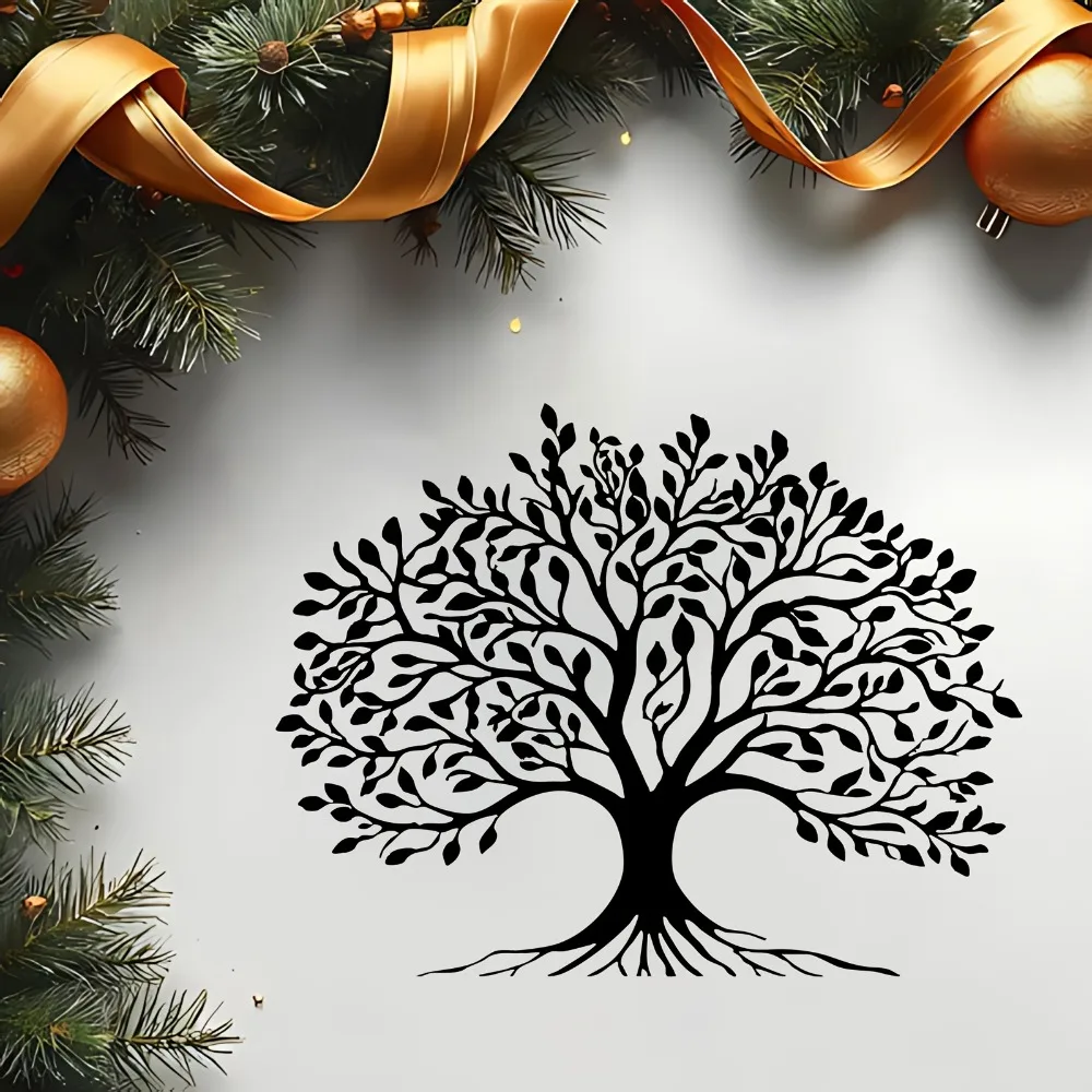 CIFBUY Tree of Life Metal Wall Art Rustproof Iron Hanging Decor Sculpture for Living Room Garden Fence Home Ornament
