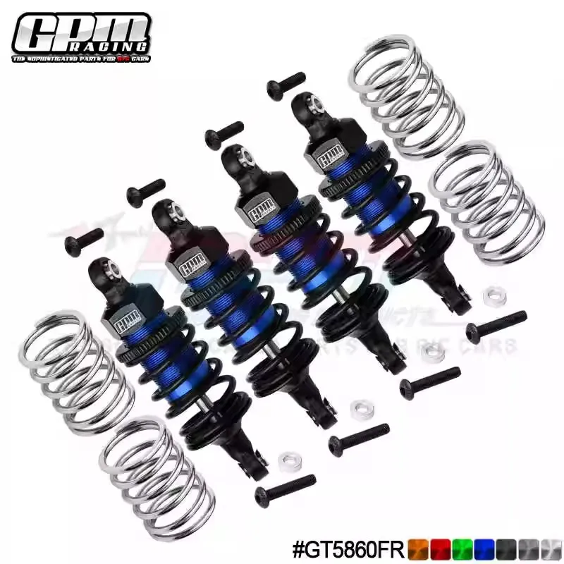 Ammortizzatori anteriori e posteriori in alluminio GPM 8360 # (58mm anteriore + 60mm posteriore) per TRAXXAS FORD GT 4-TEC 2.0 1/10 Toyota Ford