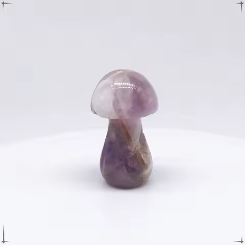 35mm Mushroom Natural Crystal Quartz Mineral Stones Amethyst Agate Clear Quartz Chakra Reiki Healing Home Graden Decoration Gift