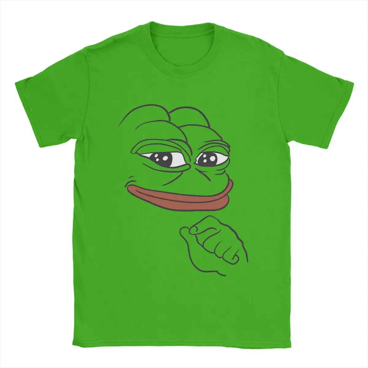 Men's T-Shirts Smug Pepe The Frog Fashion Cotton Tees Short Sleeve T Shirt Round Neck Clothes Birthday Present