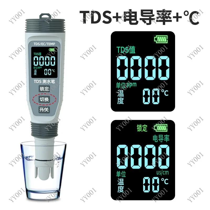 Home TDS Water Tester Pen Rechargeable Digital Water Hardness Monitor for Drinking Water Purifier view 5