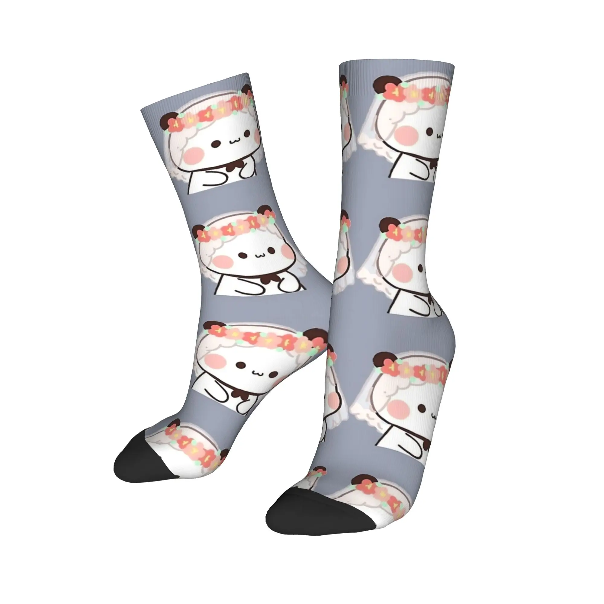 للجنسين الرجال الجوارب Bubu Dudu جوارب الزفاف عدم الانزلاق تنفس الجوارب الخريف موضة الجرافيك الجري جوارب رياضية