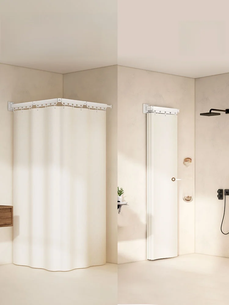 

Складная занавеска для лежа, водонепроницаемая перегородка для батомы, элитная перегородка для ванной комнаты, отделение для сухого и влажного воздуха, полиэстер, декор для батоны