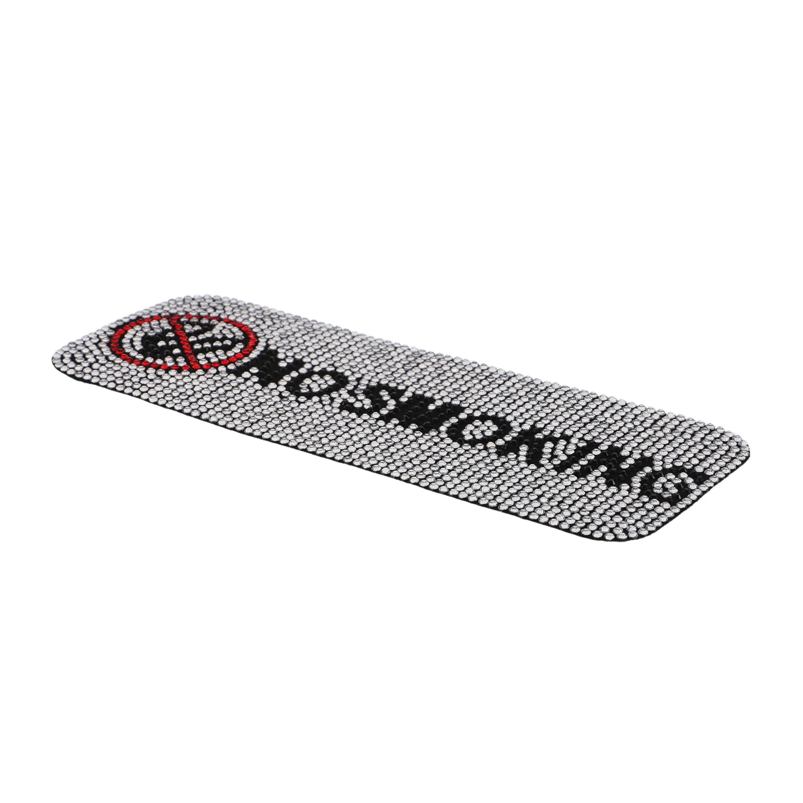 

Self Adhesive No Smoking Sign Decal Rhinestone Anti-Smoking Sticker for Car Vehicle Door Glass Window Office Indoor Outdoor