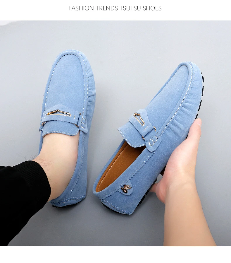 48 Extra-Large Size Matte Couple's Style Halloween Gift 2025 Autumn New Loafers British Style Slip-On Men's Driving Shoes Lightweight Non-Slip Casual Leather Shoes