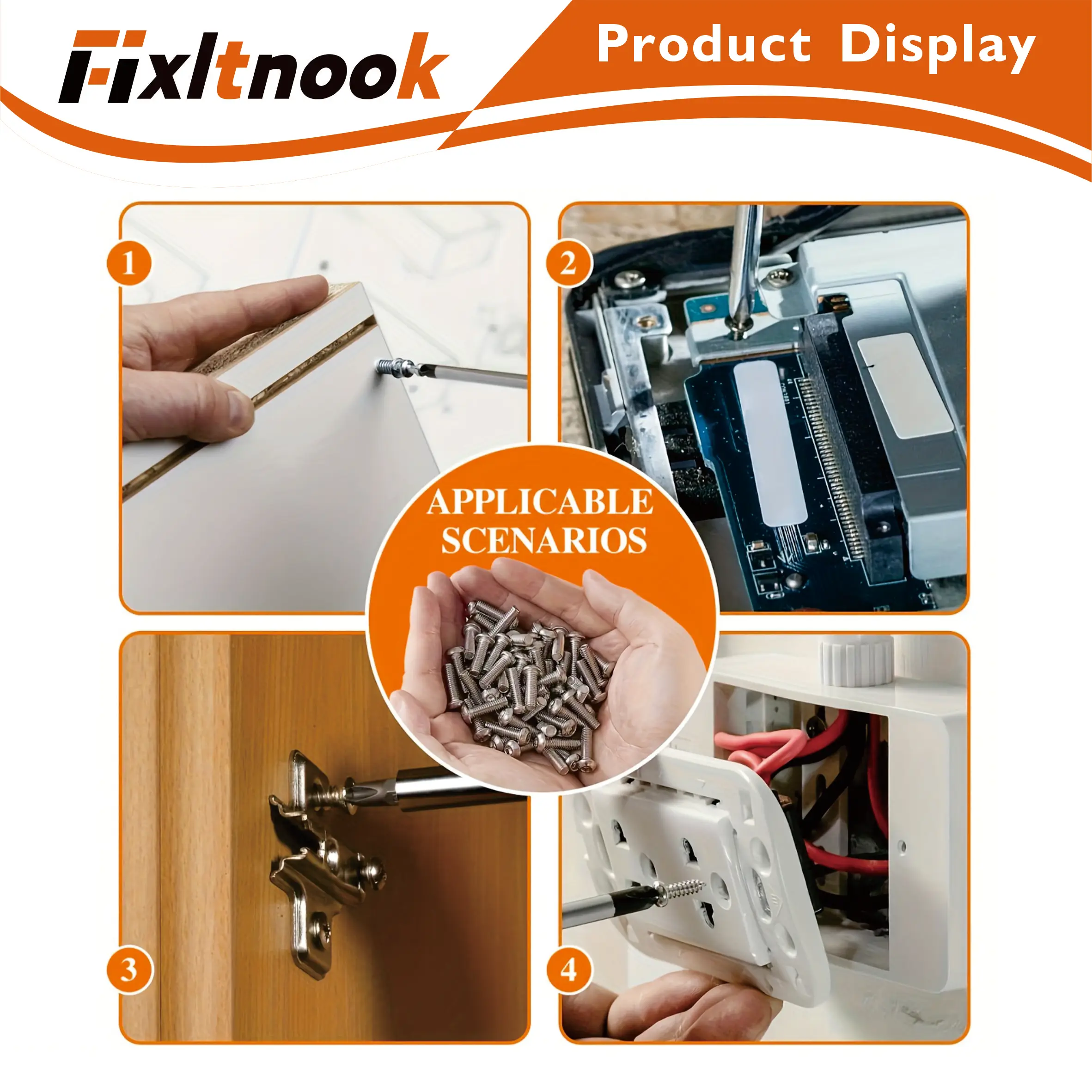 240개, 304 라운드 헤드 육각 소켓 볼트 조합 세트, M3 8mm-30mm 라운드 헤드 육각 소켓 나사 볼트