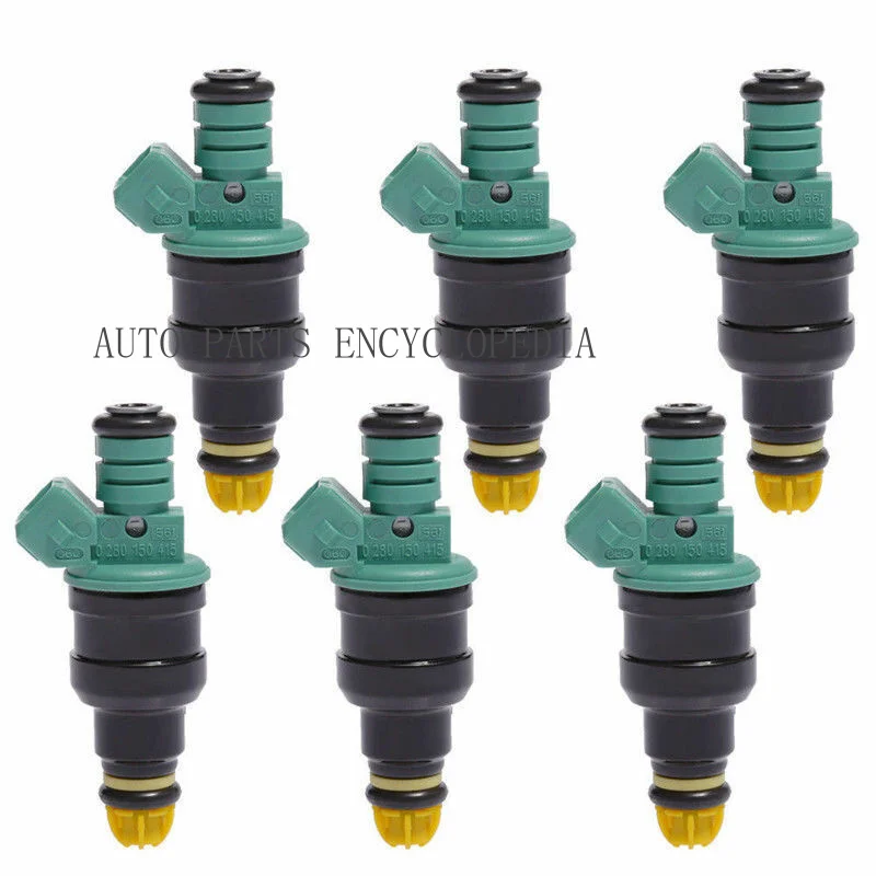 SSS+ 6PCS Fuel Injectors 0280150415 Fits For BMW 323i 325i 525i M3 Flow Matched NEW