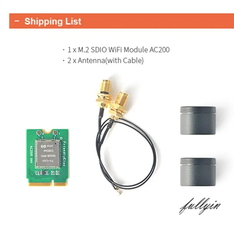 FULL-M.2 SDIO Wifi Module AC200 For R2S Plus