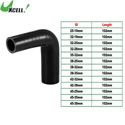 UXCELL 19mm 25mm 28mm 32mm 35mm	38mm 42mm 45mm ID 102mm Length 90 Degrees Car Silicone Hose Coolant Hose Universal