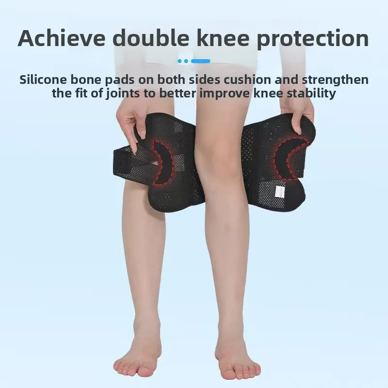 Thin Adjustable Sports Knee Brace - Meniscus & Patella Support for Cycling, Hiking & Basketball, Knee Joint Protection