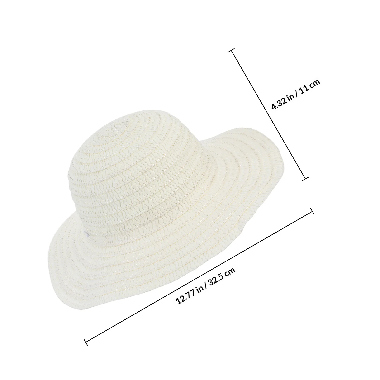 3 szt. Malowane słomkowe kapelusze, mini kapelusze, rekwizyty DIY, ozdoby tkane, małe akcesoria dekoracyjne do dekoracji domu, mikrokrajobrazu