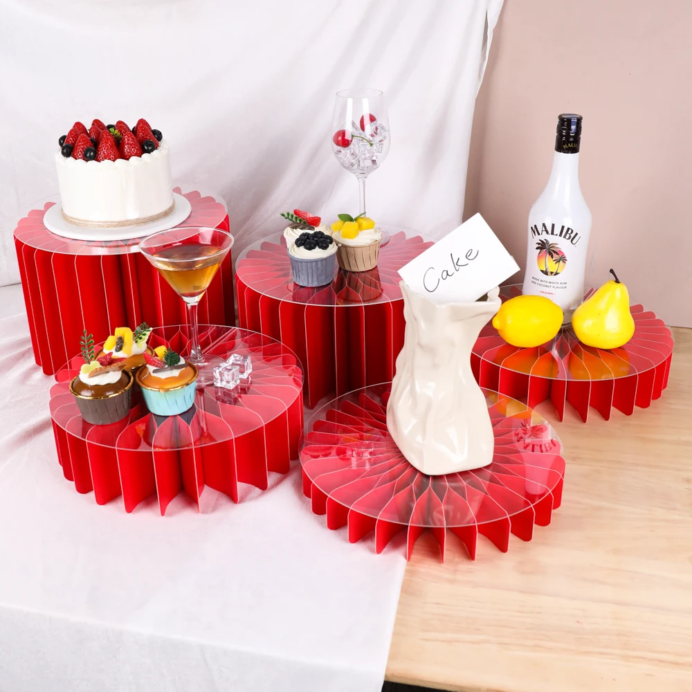 Standsäule Display-Ständer DIY Basis faltbare Papierröhre Home Zimmer Geburtstag Dekoration Braut Geschenk Party Dekoration