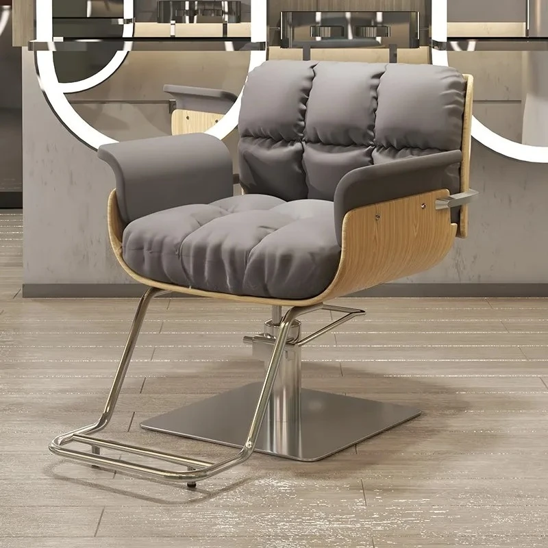 Women Dressing Shaving 360° Swivel Personalized Barber Chair Professional Leg Rest Chair Adjustable Shaving Salon Furniture