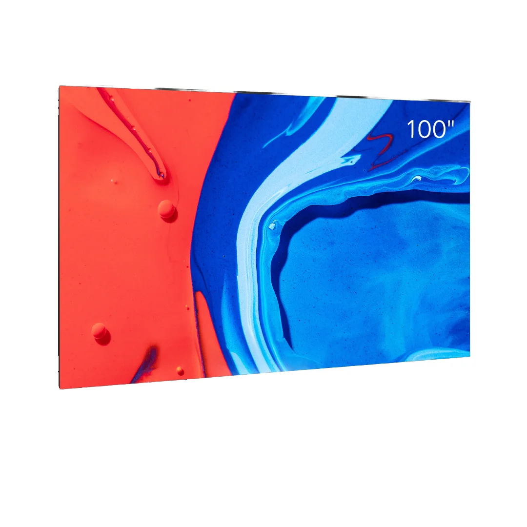 

100-дюймовый настенный проекционный экран с фиксированной рамкой ALR 16:9 для ультракороткофокусных проекторов, 4K для лазерных телевизоров, 8K UHD для домашней проекции