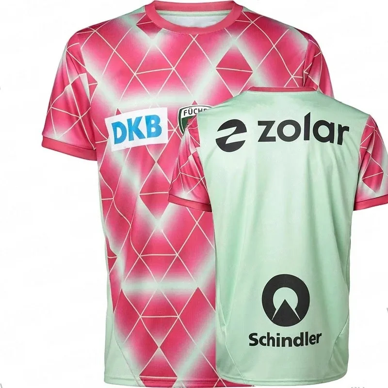 Füchse Berlin Udebanetrøje camiseta de balonmano ropa deportiva moda de gran tamaño entrenamiento balonmano Jersey transpirable camiseta para adultos y niños