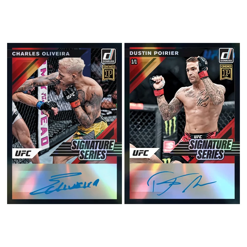 Panini Donruss UFC Series Homemade Diy Charles Oliveira Dustin Poirier Islam Makhachev Collection Flash Card Toys Gift - view 4