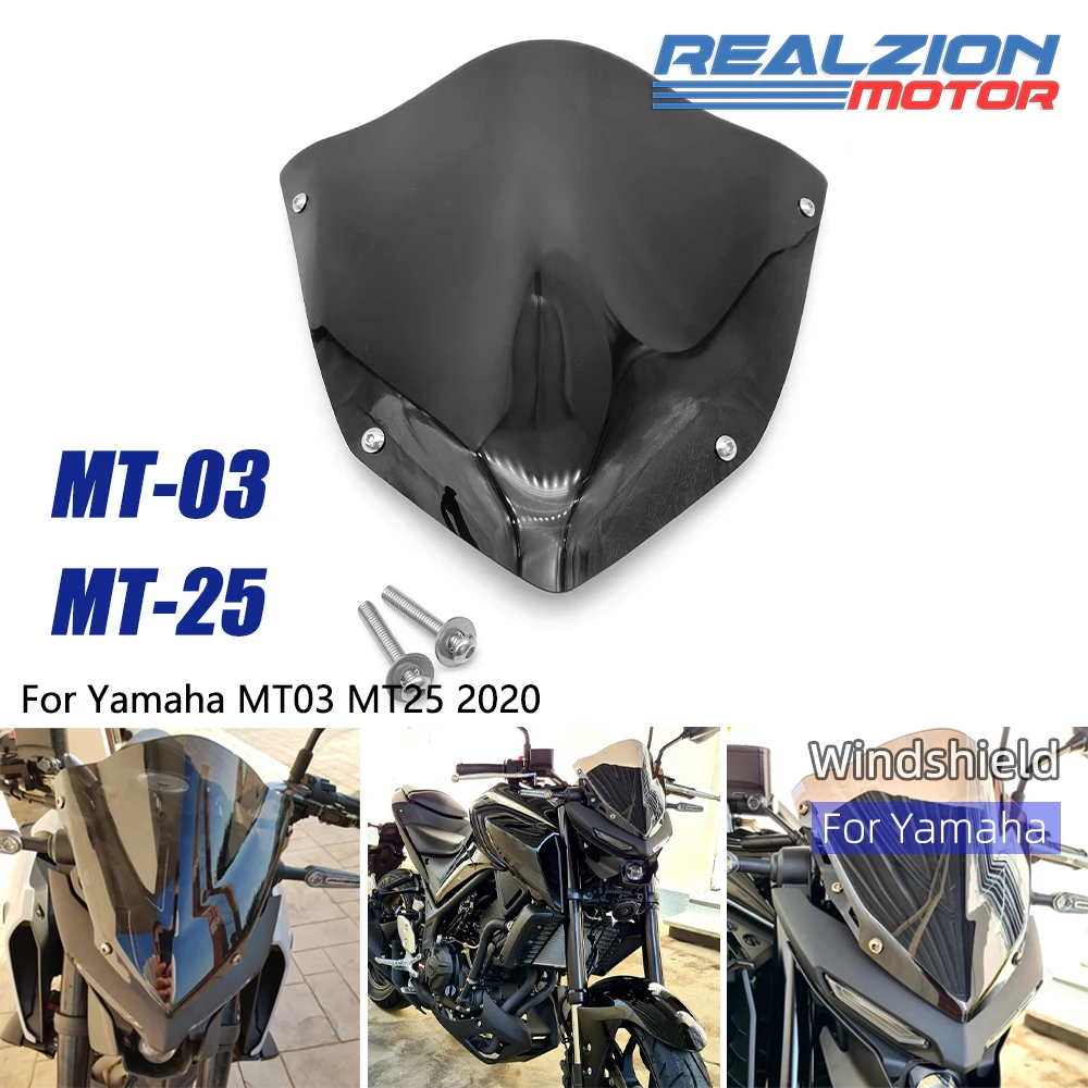 

RZ MT-03 MT-25 2022, лобовое стекло мотоцикла, ветровое стекло, дефлекторы ветра для Yamaha MT03 MT25 2020-2023