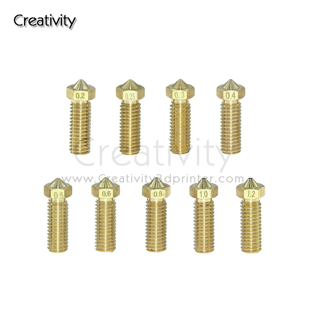 

5/10PCS 3D Printer Volcano Brass Nozzles 3.0mm Filament Extruder Volcano Hotend Nozzle for Sidewinder X1 3D Printer Nozzle