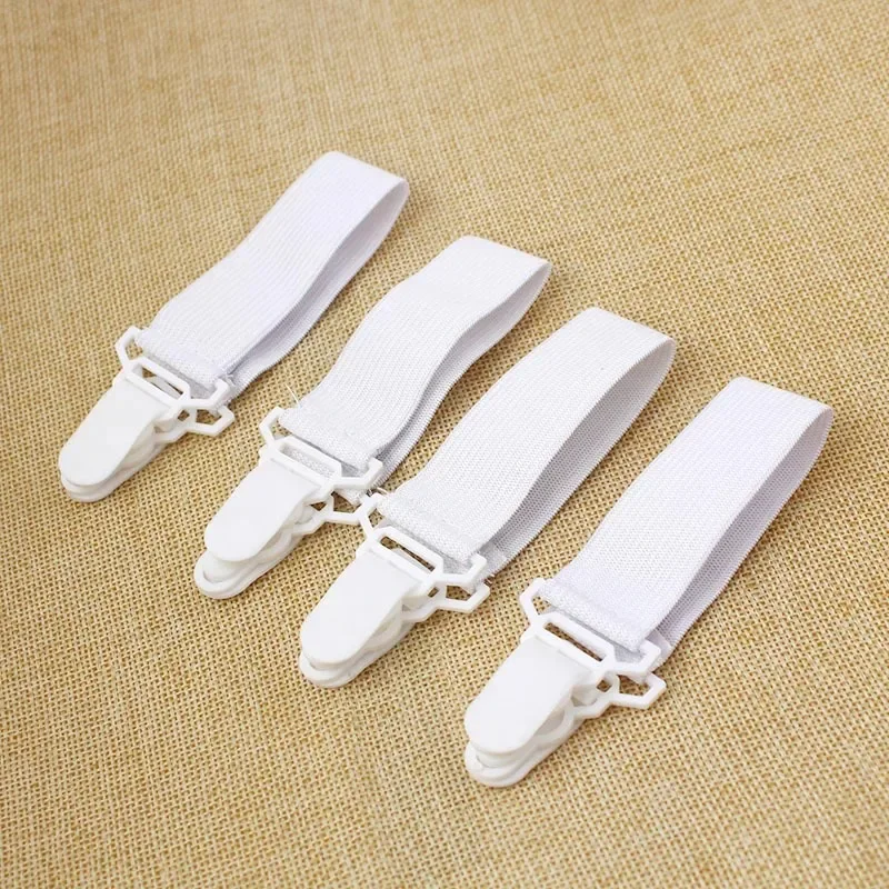 

4PCS/Set Stretchable Bed Sheet Grippers Nonslip Blanket Mattress Cover Sofa Bed Fasteners Elastic Clip Holders