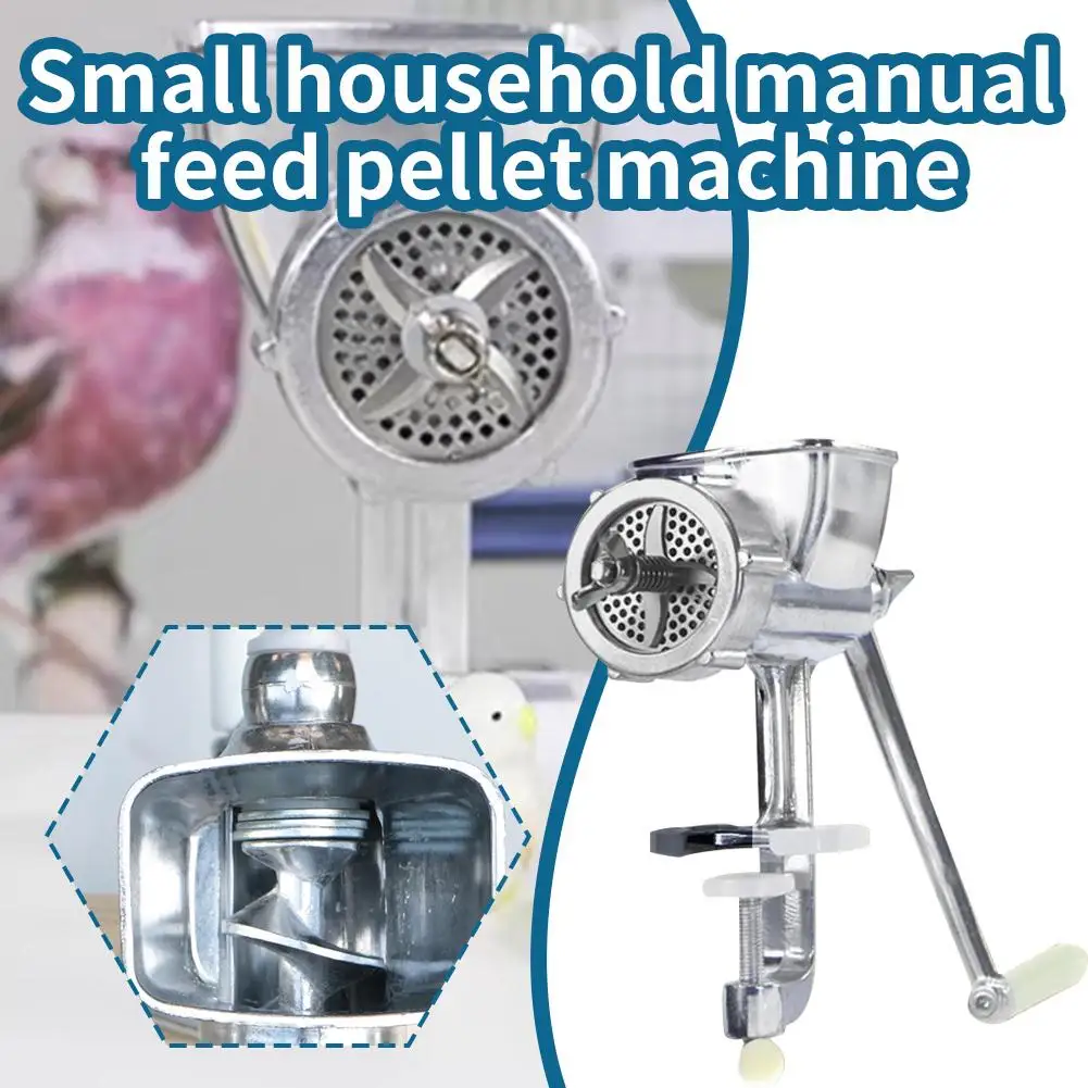 

Manual Feed Pellet Machine Feed Extrusion Processing Tool Household Small Suitable For Feeding Fish Birds And Small Pets F1Y4