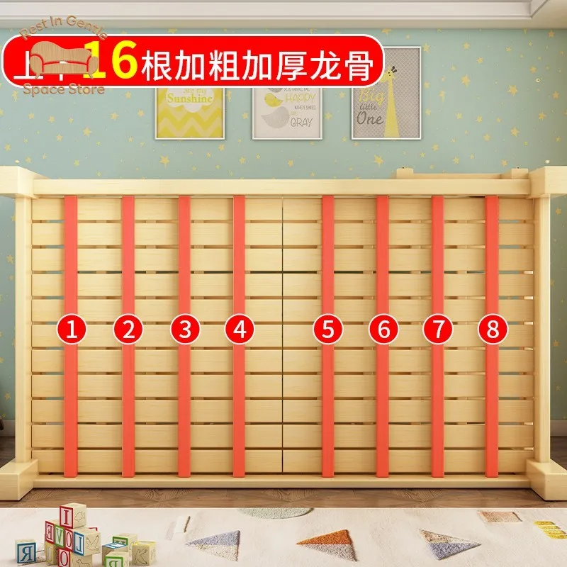 National standard all solid wood bunk bed double bed staff dormitory high and low mother and child bed two floors children's