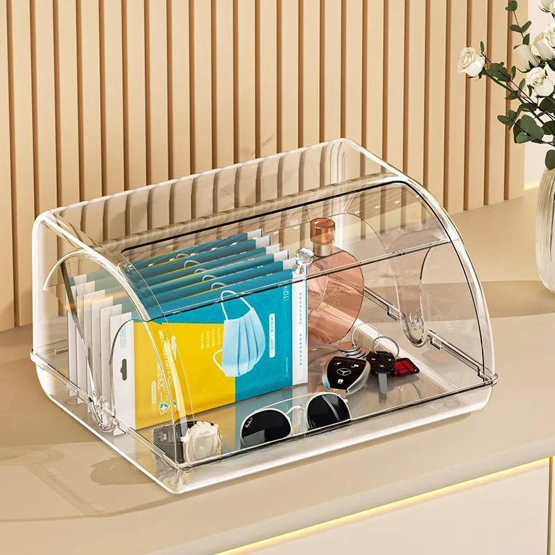 

Luxury Home Entrance Storage Box Flip Cover Living Room Coffee Table Organizer Key Remote Control Desktop Storage Box