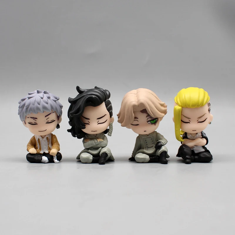 Anime Tokyo Revengers Gashapon Toys Sitting Sleep Vol.2 Draken Mitsuya Takashi Inui Seishu Anime Figure Model Dolls Kids Gifts