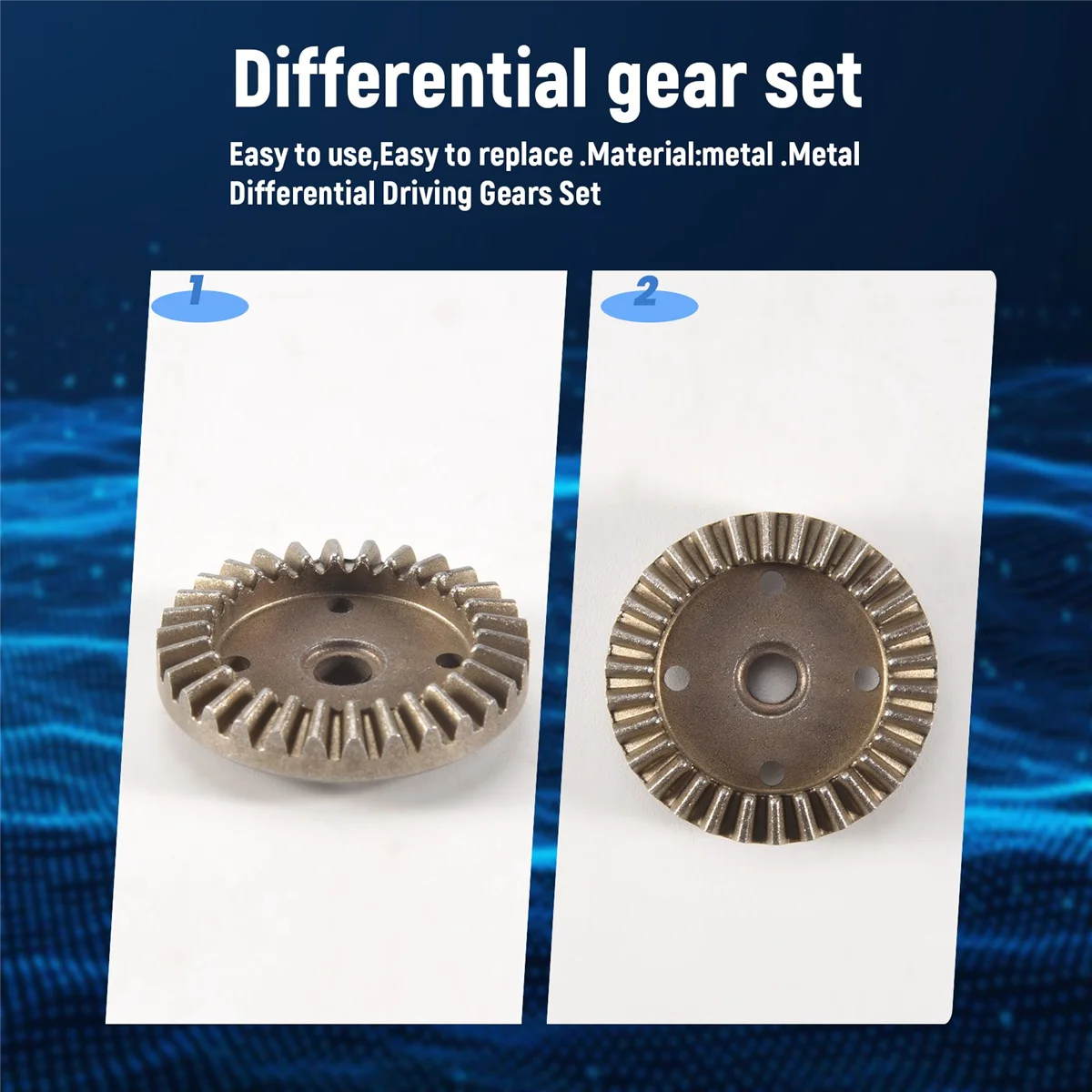 Metal Differential Driving Gears for HBX 16889 16889A 16890 16890A SG 1601 SG 1602 SG1601 RC Car Parts Accessories