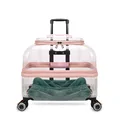 Transparent pink.