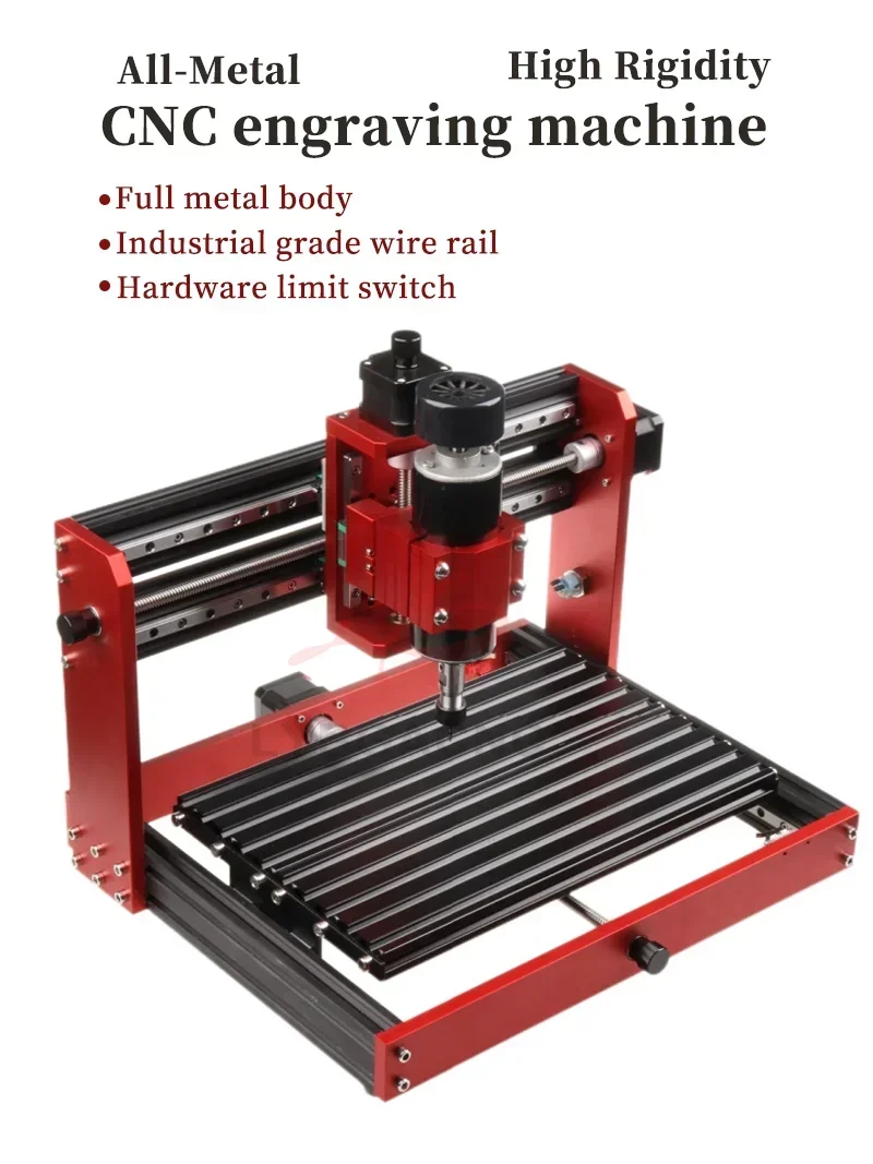 3020 Plus High Accuracy All 3 Axis Square Rails Full Metal Desktop CNC Engraving Cutting Machine For Wood PVC Acrylic PCB Copper