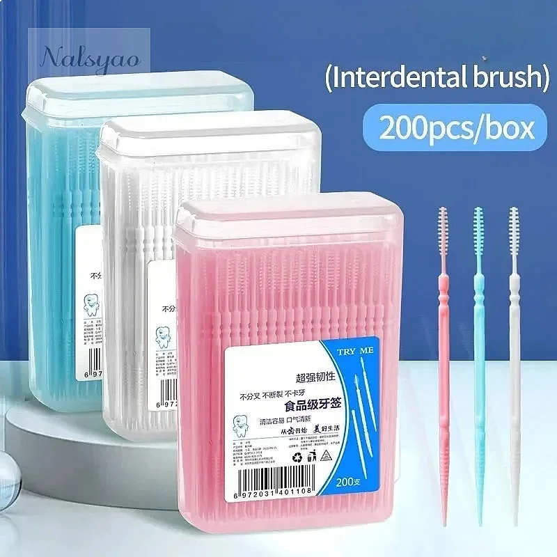 Double Head High End Fruit Stick 200 Pcs Personality Creative Toothpick Disposable Family Box Packed Portable Ultra Fine Pick