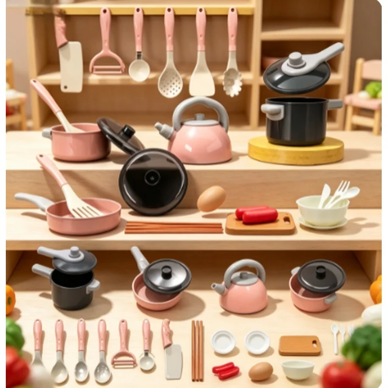 toddler-28pcs-kitchen-cookware-playset-pretend-cooking-educational-toy-boys-girls-gift