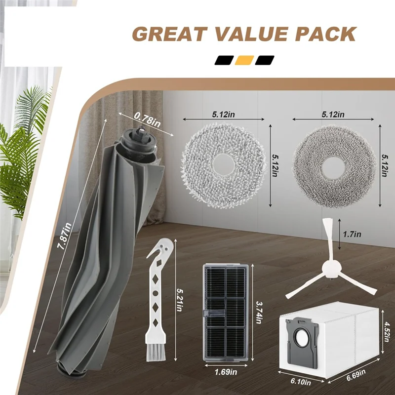 A88X Replacement Parts For Dreametech L10s Accessories For Dreame L10s Ultra Dust Bags