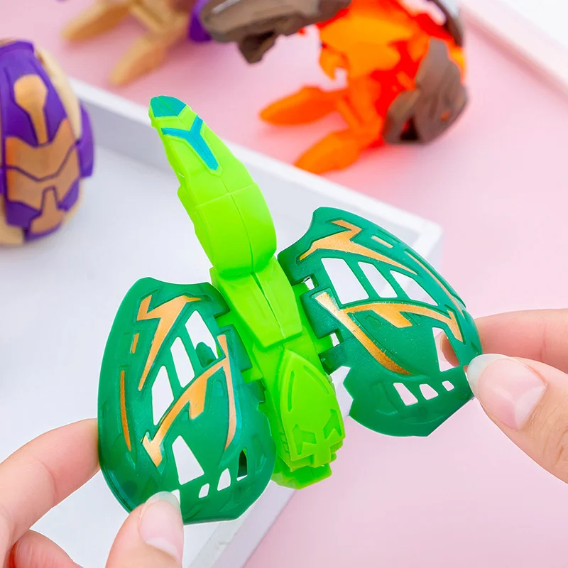 6 pezzi trasformazione per bambini uova di dinosauro giocattolo robot di dinosauro giocattoli divertenti asilo creativo piccolo regalo robot di uova twist