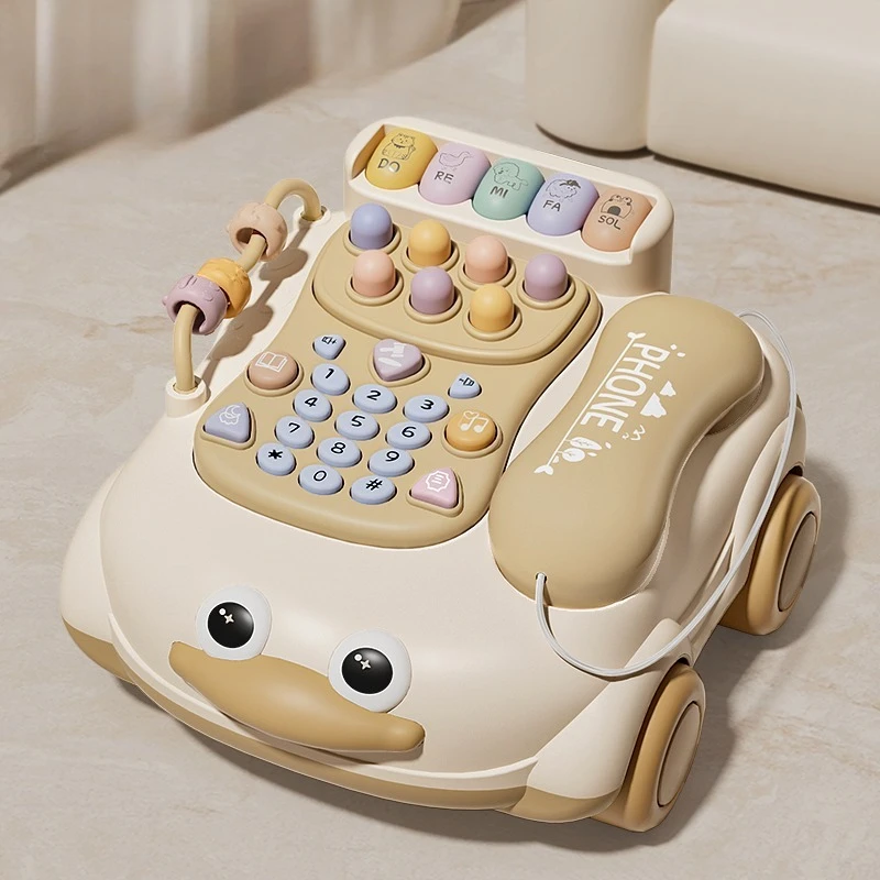 Children Toys Fake Baby Phone Realistic Landline Phone Mobile Phone for Early Educatio Intelligence Development Birthday Gifts