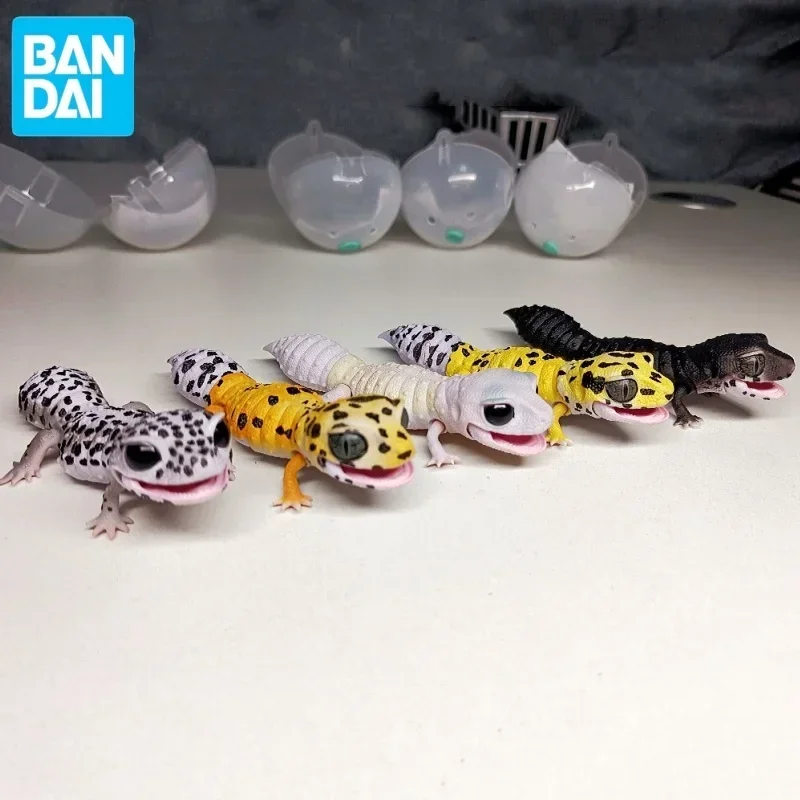 Bandai Original The Diverysity Of Life On Earth Giant Simulation Gecko Lizard Best Geckos Leopard Anime Action Figure Toys Gifts