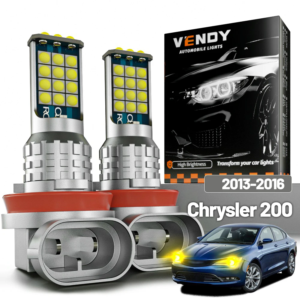2 Stück LED-Nebelscheinwerfer für Chrysler 200 2013–2016 2014 2015 Canbus-Zubehör