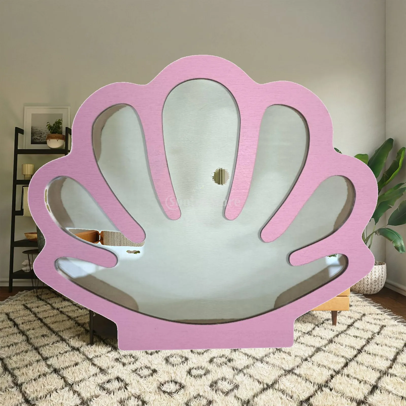 Seashell Holder Display Box Container Coastal Decor with Acrylic Panel Keepsake Holder for Sea Glass Small Starfish Beach Shells