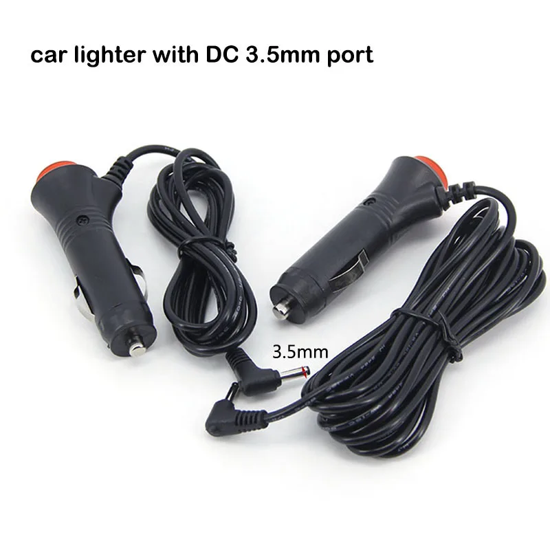 3/1.5M Car Cigarette Lighter Power connector cord Cable Adapter On/Off Switch to DC 12V 3.5x1.35mm 3.5 for GPS Radar Detector o