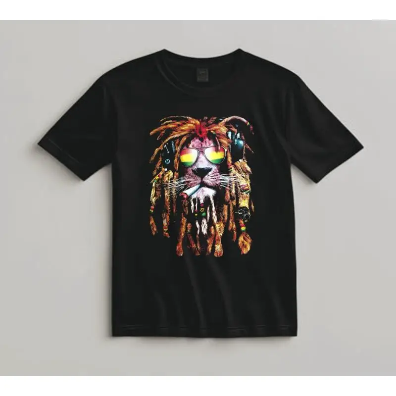 Rasta Lion T Shirt …